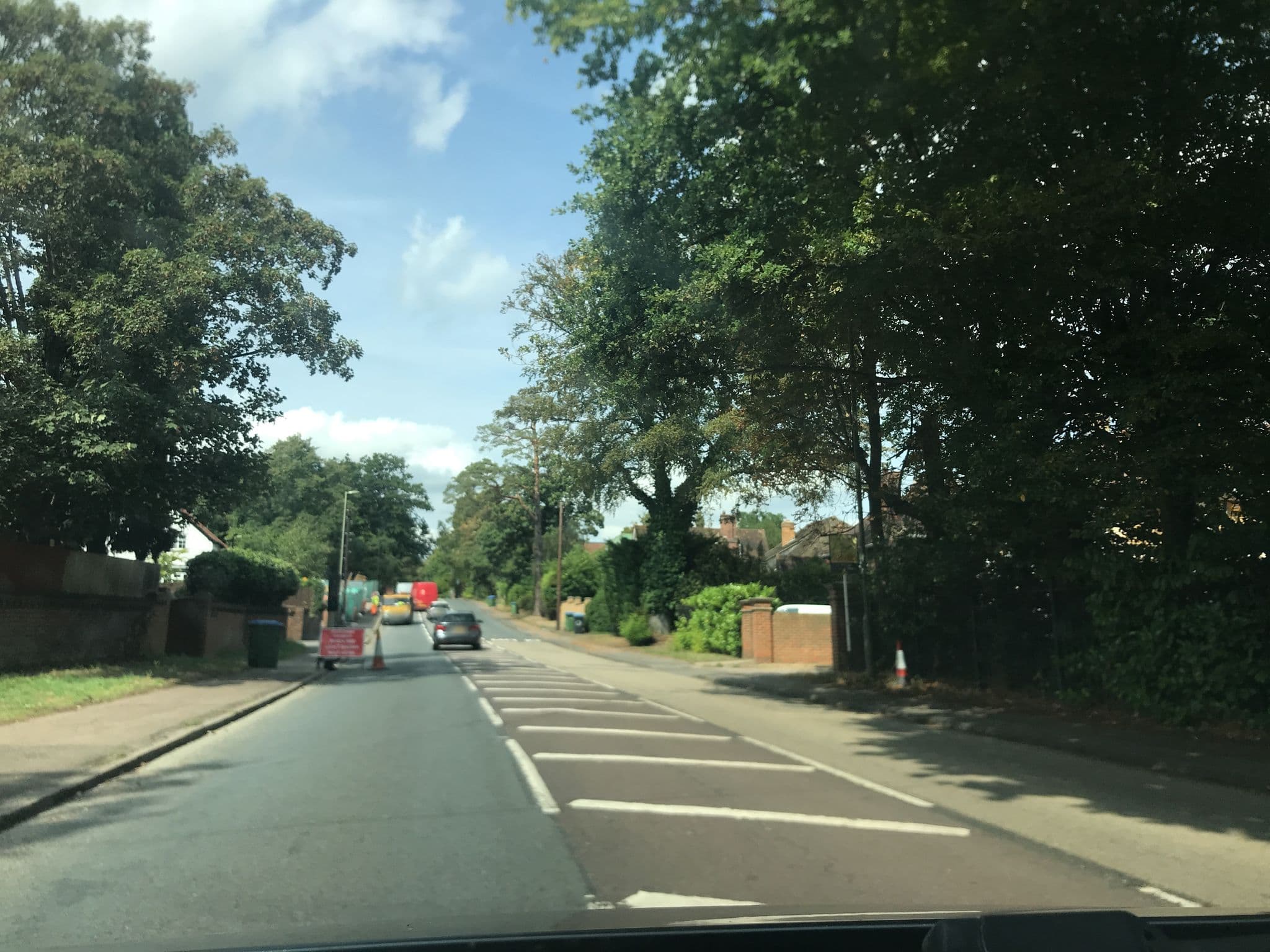 Street view near The Clockhouse, Weybridge — © geoengtechel (CC BY-SA · Mapillary)