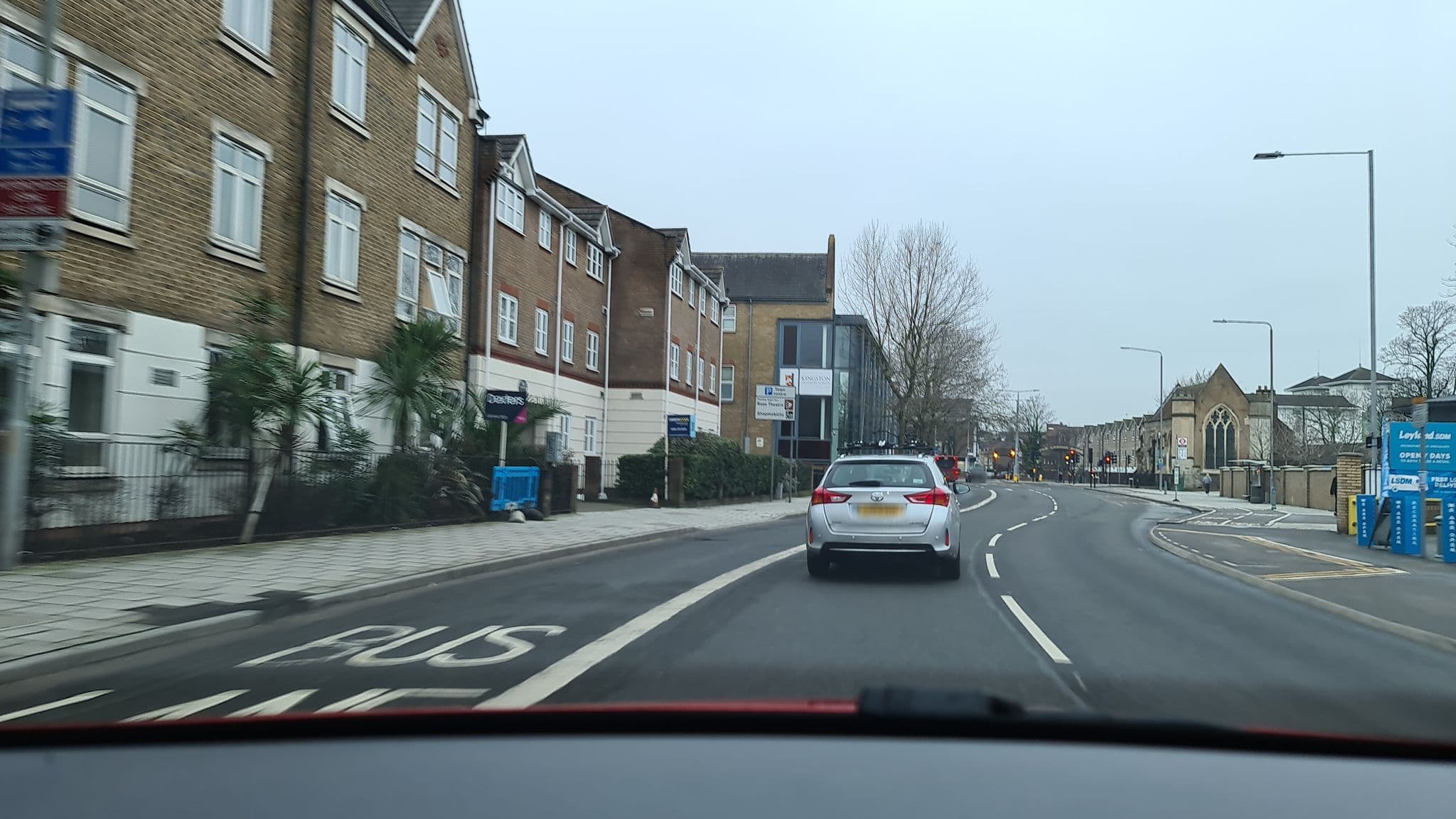 Street view near The Kingston 1, Kingston upon Thames — © alexanderar (CC BY-SA · Mapillary)
