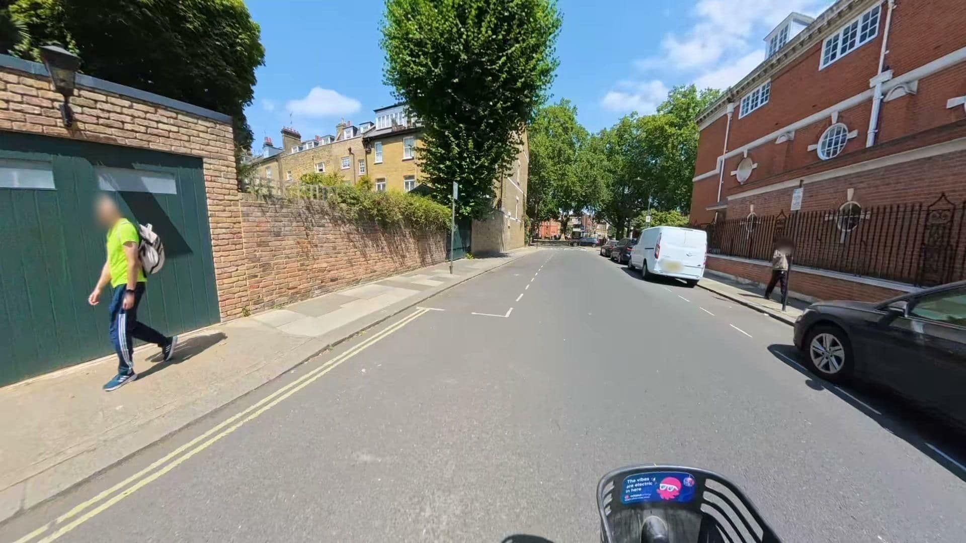 Street view near Olympia Black Square Collection, Shepherds Bush — © athuler (CC BY-SA · Mapillary)