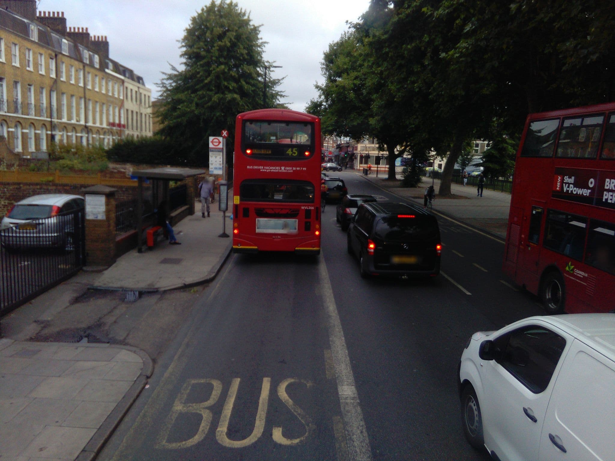 Street view near NBH, Brixton — © ris (CC BY-SA · Mapillary)