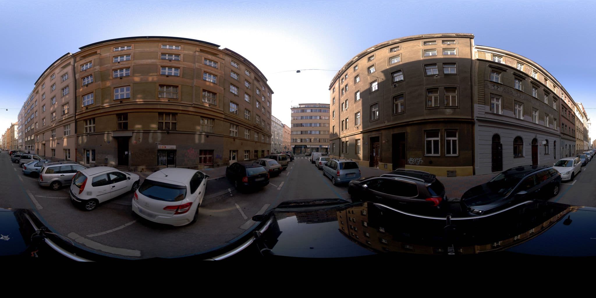 Street view near Klára, Holešovice — © jeffreymartin (CC BY-SA · Mapillary)