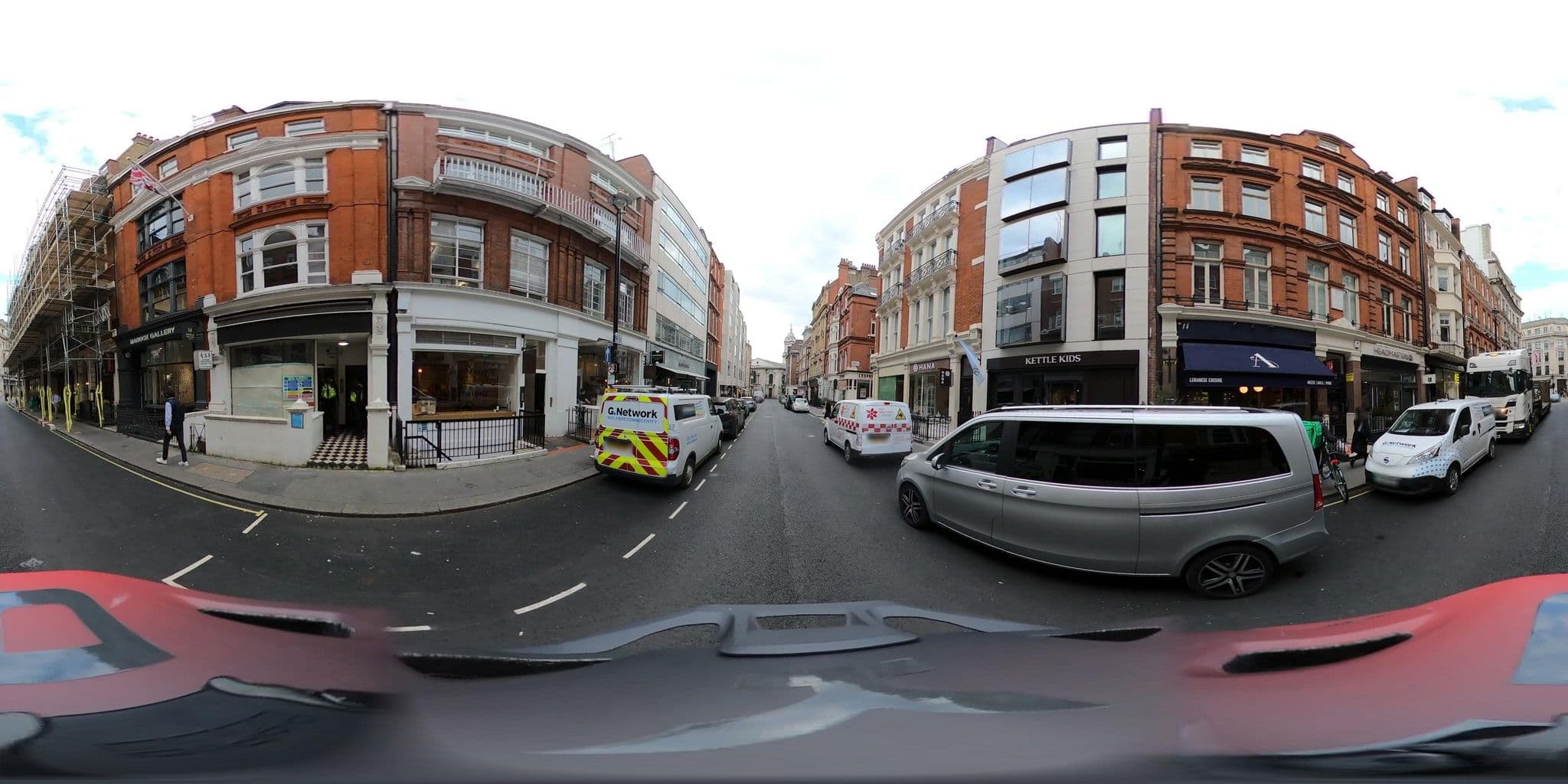 Street view near Sonder The Maddox, West End — © cueditsmaps (CC BY-SA · Mapillary)