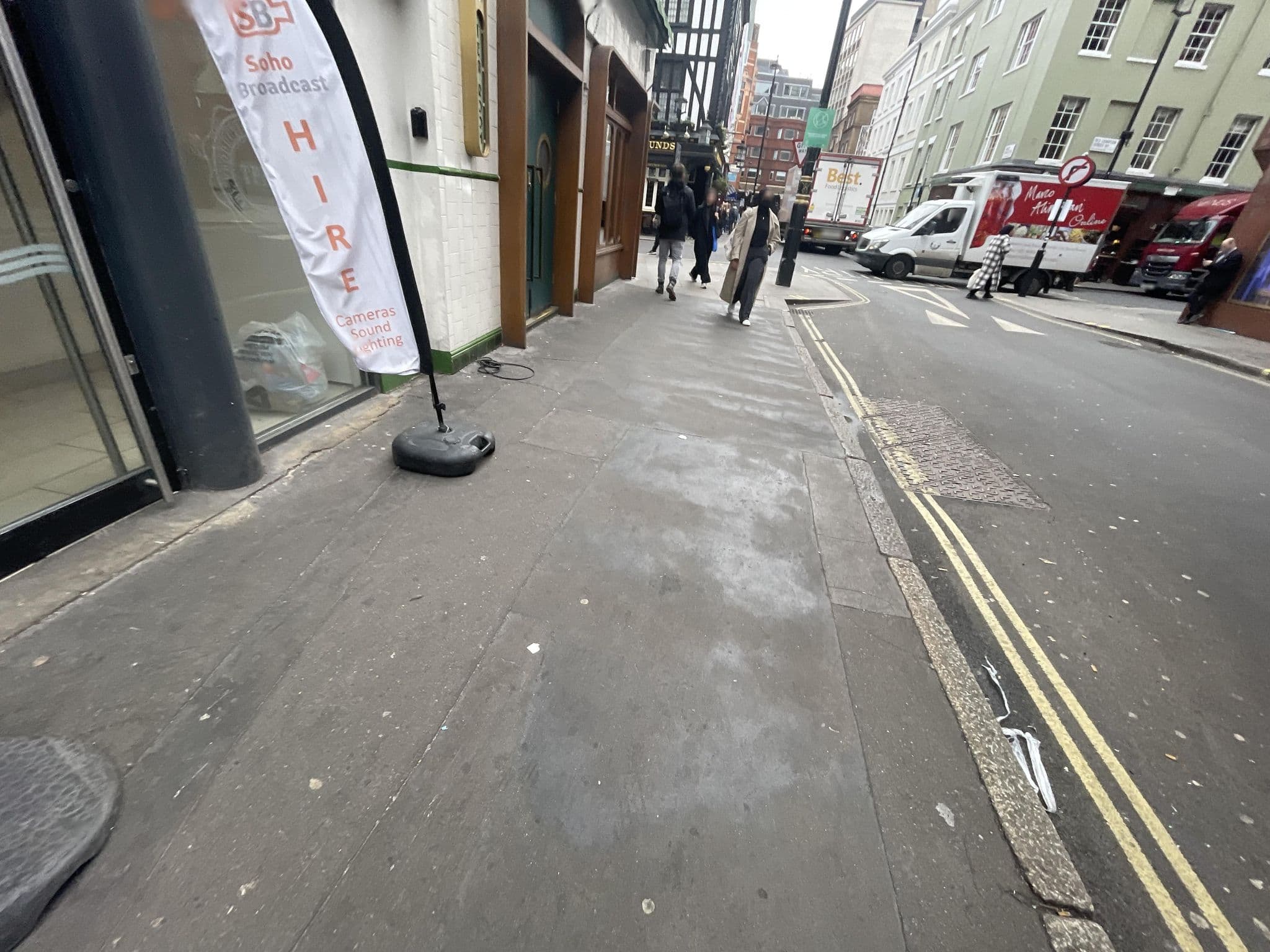 Street view near Soho House - Beautiful two bedroom apartment in the middle of Soho, Soho — © asturksever (CC BY-SA · Mapillary)