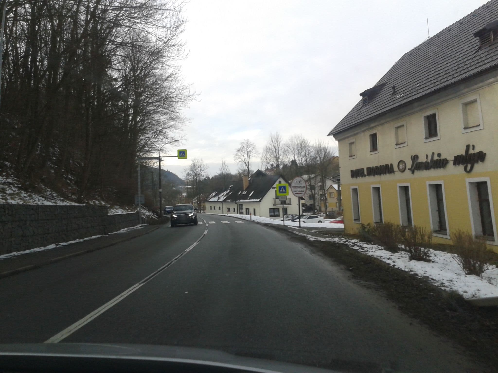 Street view near Hotel Moravia - Lasákův mlýn, Boskovice — © xkomczax (CC BY-SA · Mapillary)