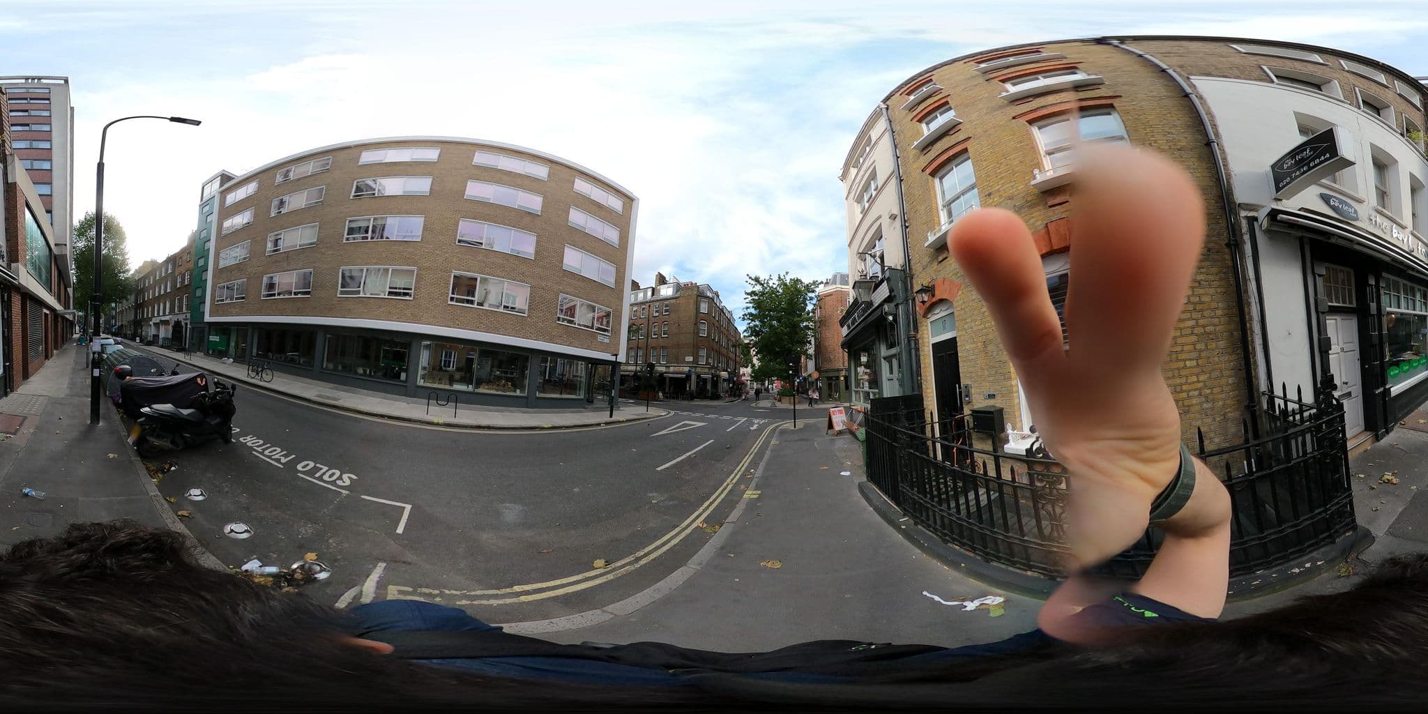Street view near Saco Fitzrovia, Soho — © asturksever (CC BY-SA · Mapillary)