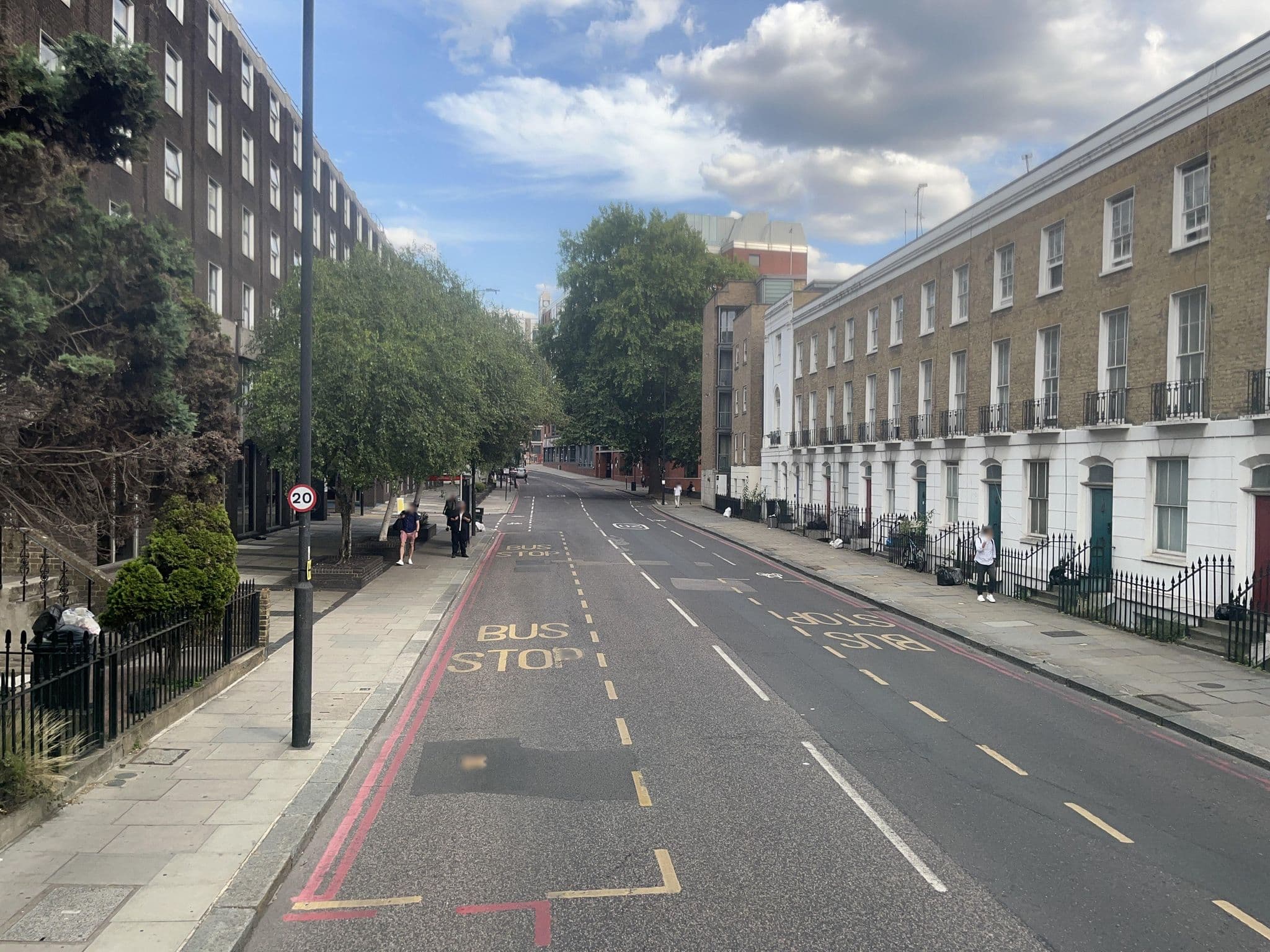 Street view near Angel NRI Hotel, Clerkenwell — © luftwright (CC BY-SA · Mapillary)