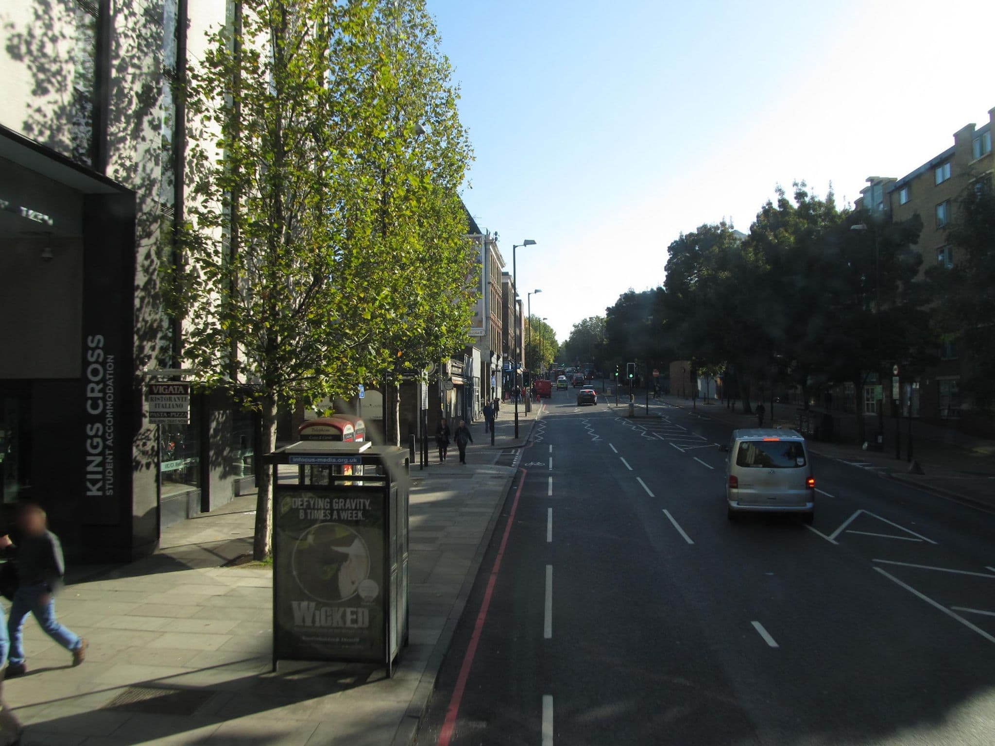 Street view near Sky Apartments, King's Cross — © sk53bis (CC BY-SA · Mapillary)