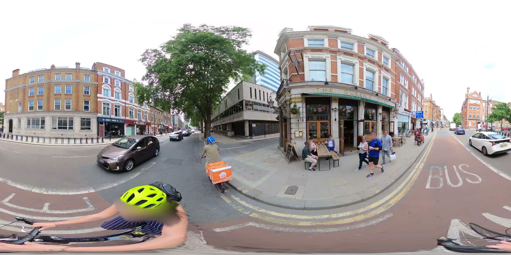 Street view near Theobald's Road Docking Station, Holborn — © cernbyln (CC BY-SA · Mapillary)