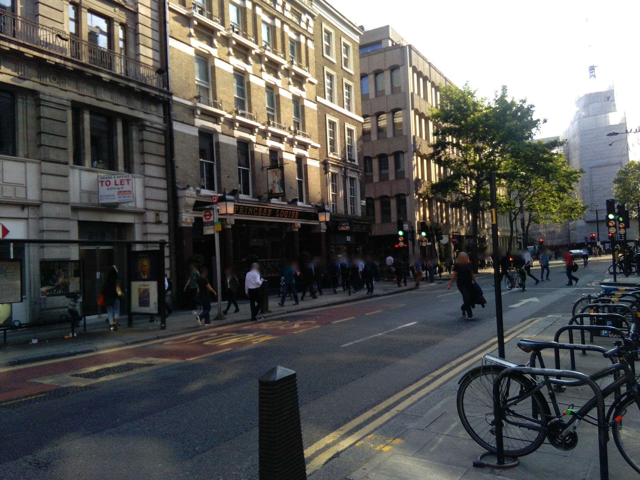 Street view near Southampton Place Docking Station, Holborn — © ris (CC BY-SA · Mapillary)
