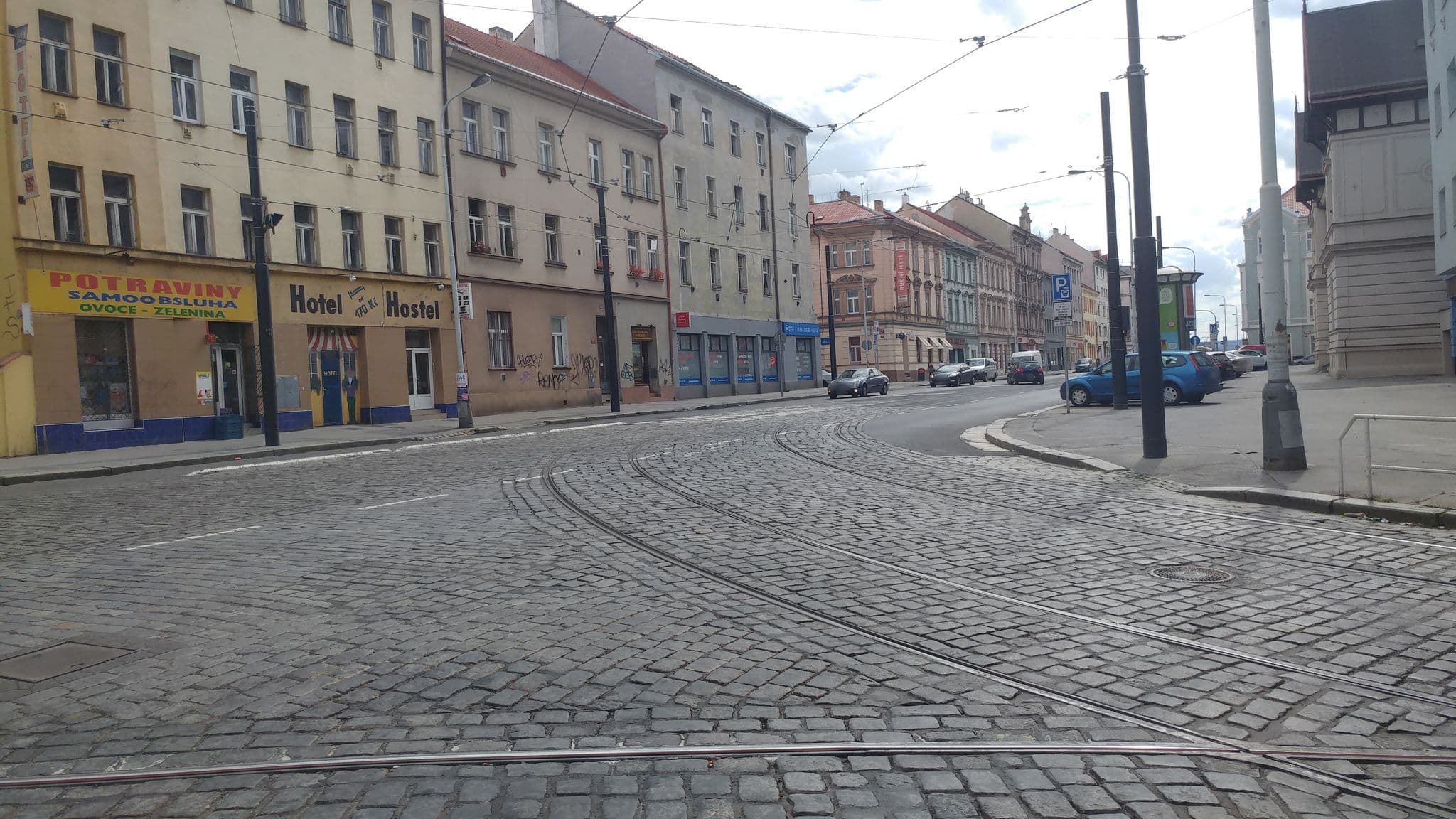 Street view near A1 Hotel, Libeň — © pbb (CC BY-SA · Mapillary)
