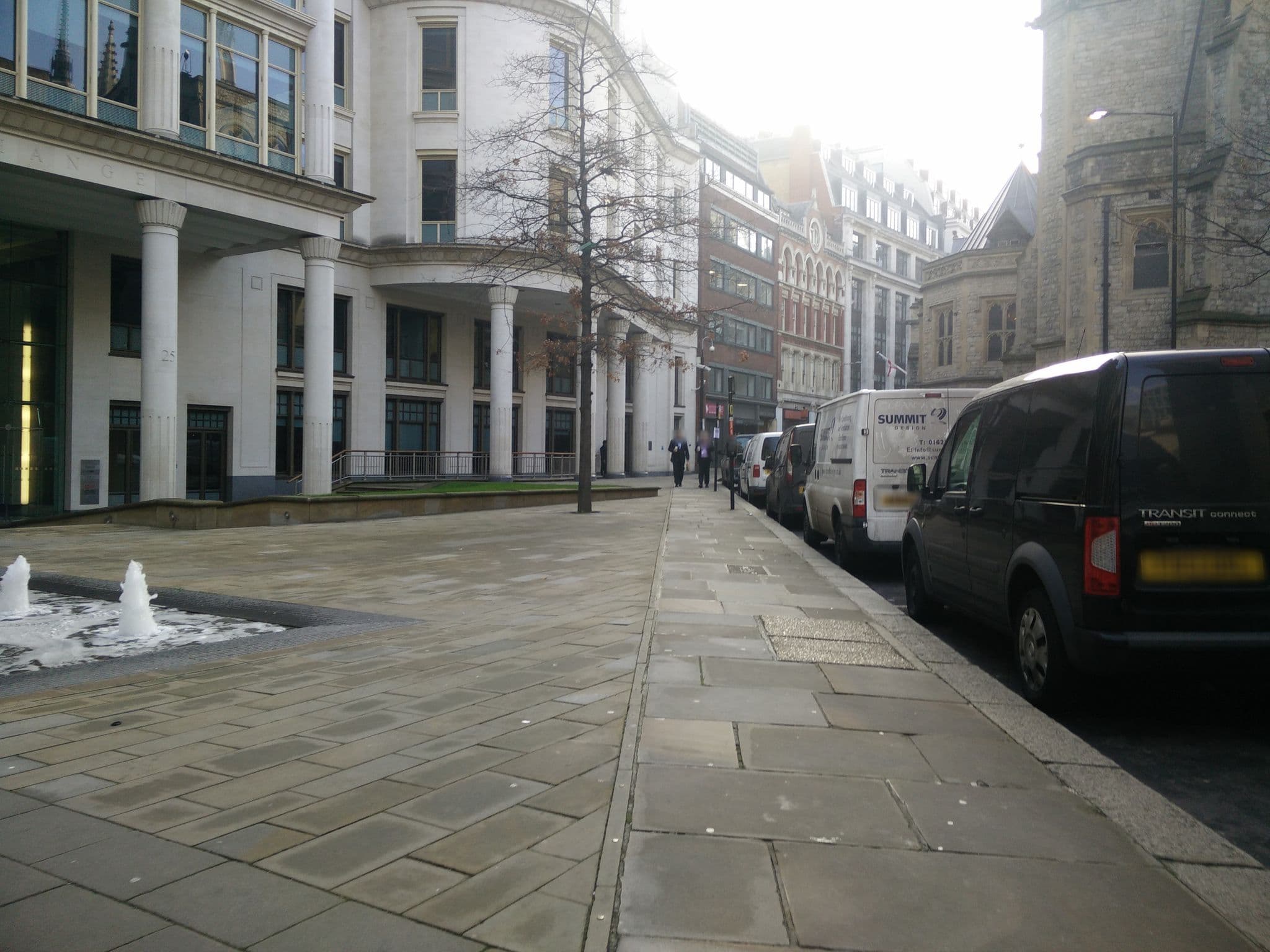 Street view near Pensionbee, City of London — © alfa145 (CC BY-SA · Mapillary)