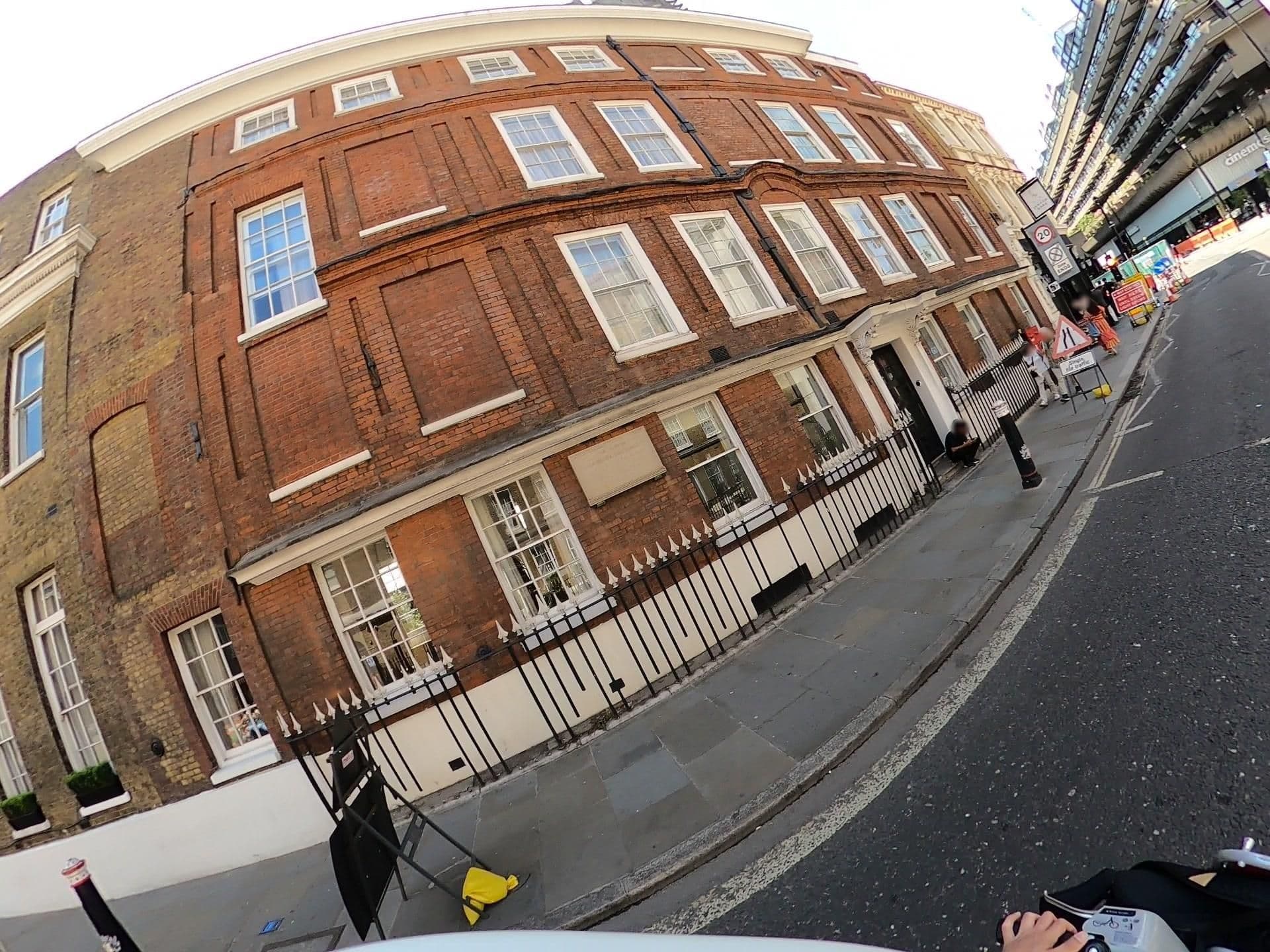 Street view near London City Suites, Barbican — © NatchaponJ (CC BY-SA · Mapillary)