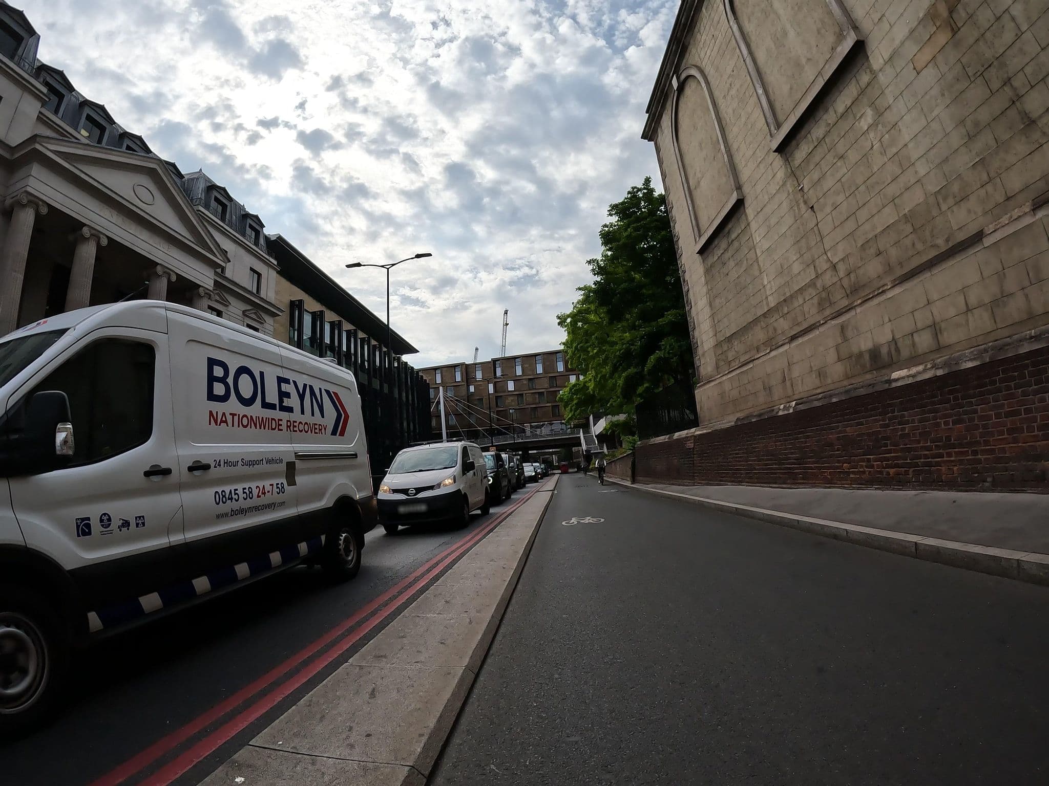 Street view near Millenium Apartments, Spitalfields — © erias (CC BY-SA · Mapillary)