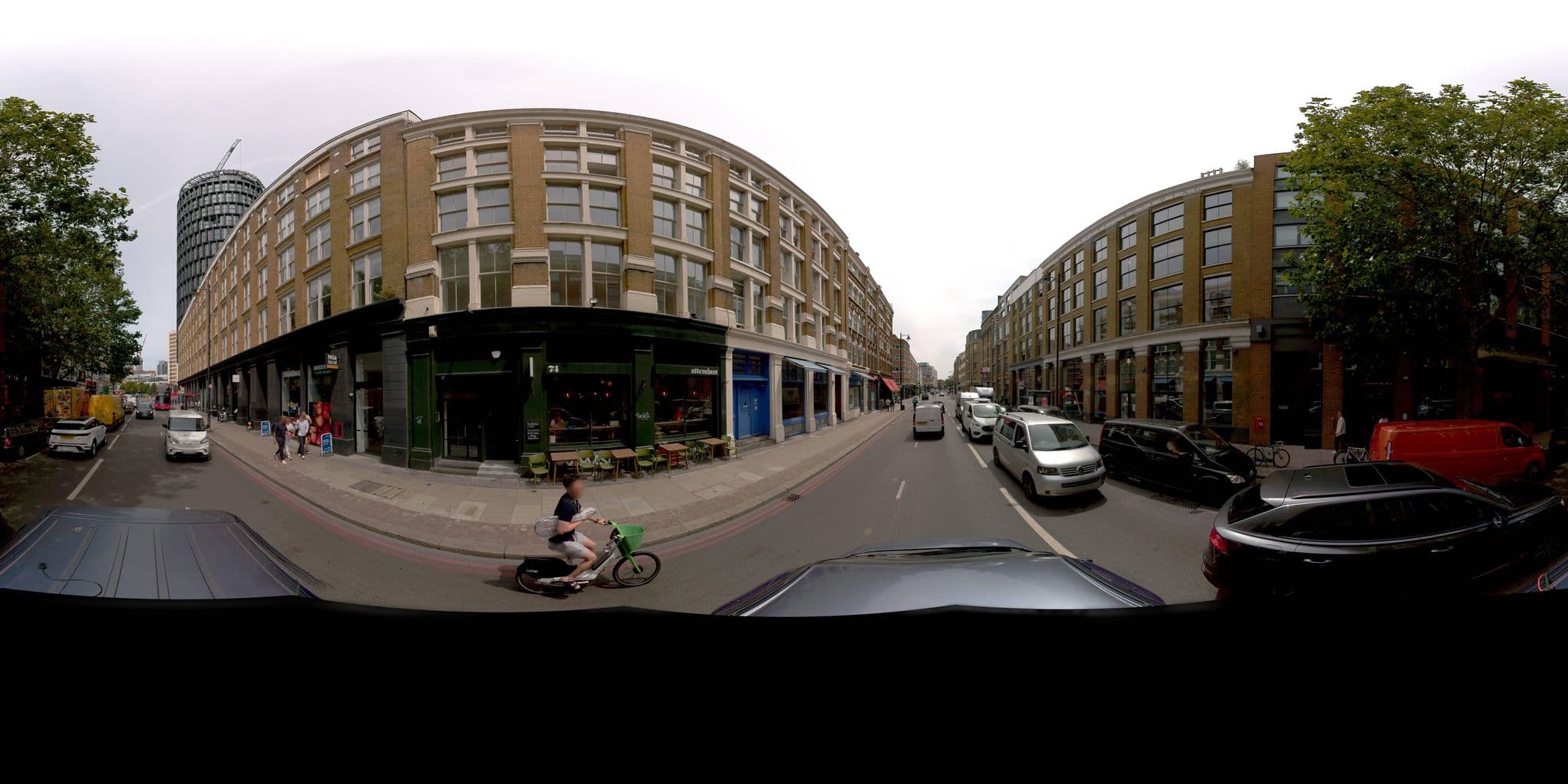 Street view near Nobu Hotel, Spitalfields — © jeffreymartin (CC BY-SA · Mapillary)
