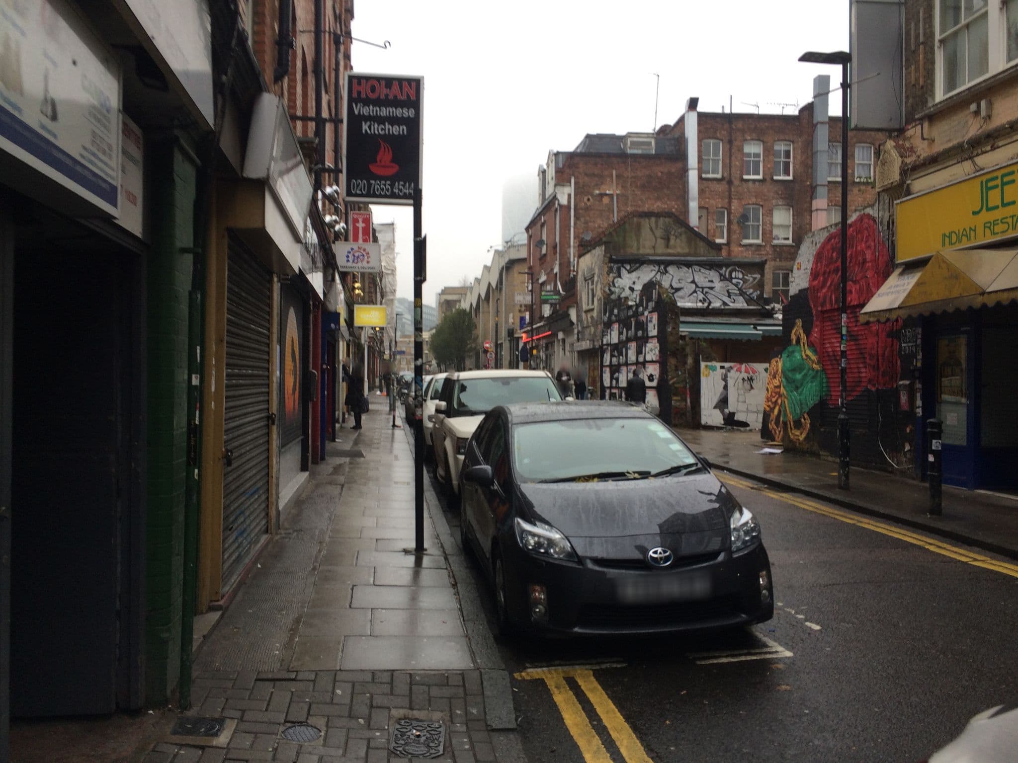 Street view near 49 Hanbury St, Spitalfields — © hendo (CC BY-SA · Mapillary)