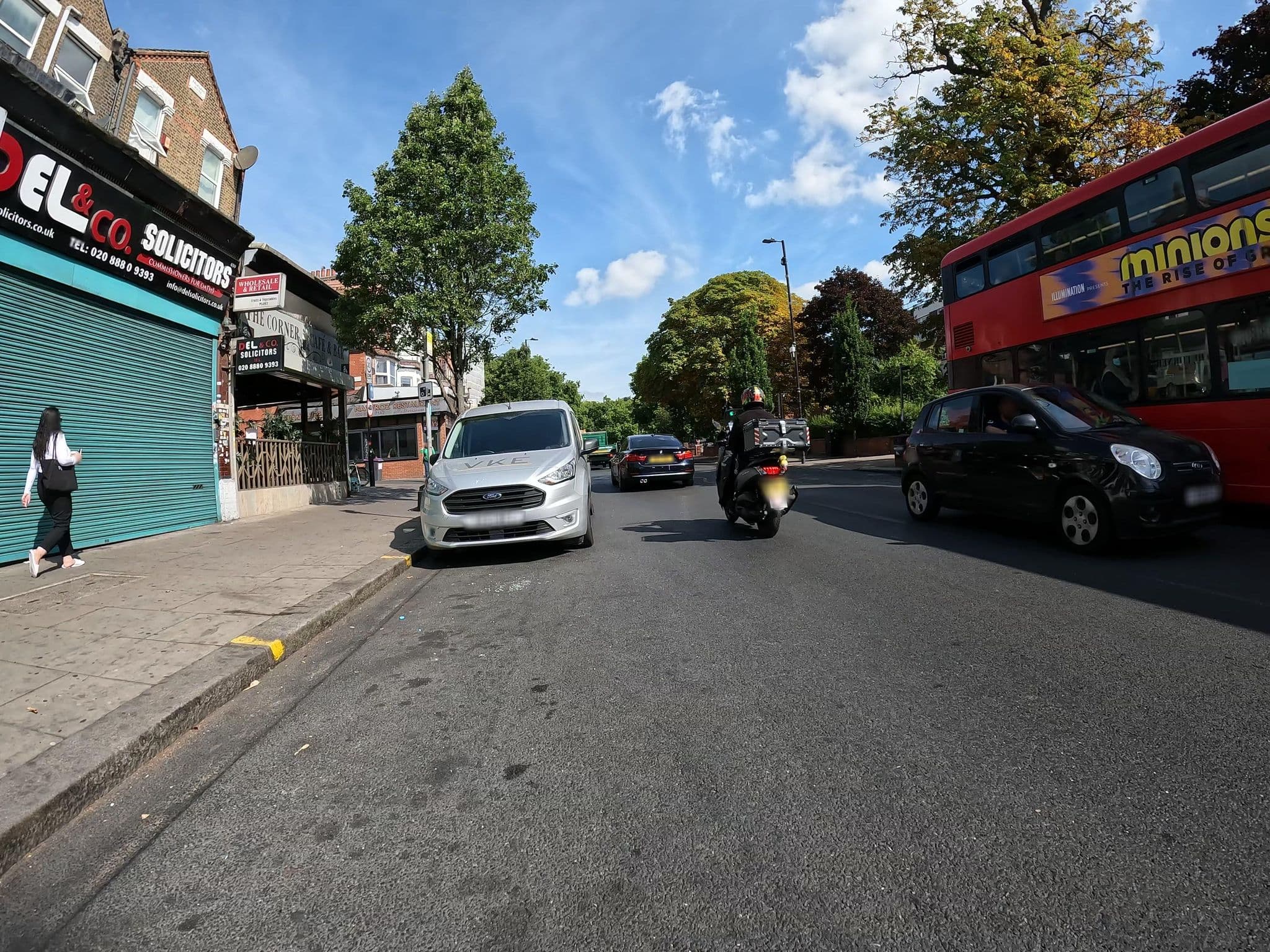 Street view near Athena Palace Hotel, Harringay — © erias (CC BY-SA · Mapillary)