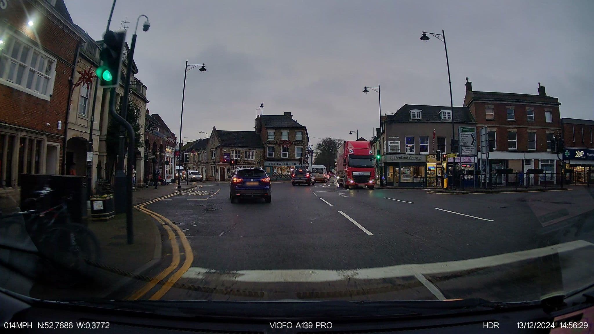 Street view near The Angel, Bourne — © IpswichEdits (CC BY-SA · Mapillary)