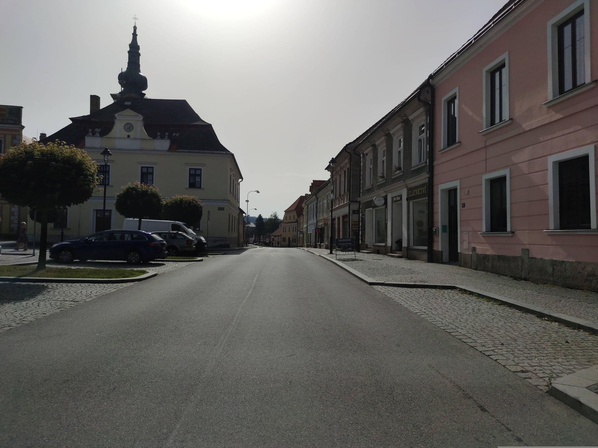 Street view near Hotel Fogl, Nová Bystřice — © martinpoljak (CC BY-SA · Mapillary)
