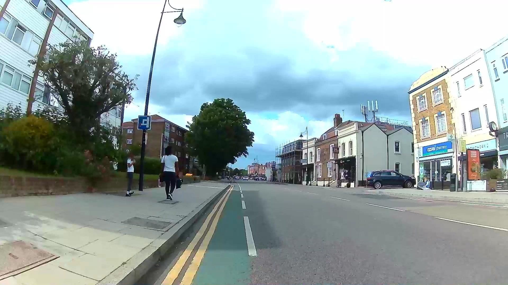 Street view near Woodford Hotel London, Snaresbrook — © rskedgell (CC BY-SA · Mapillary)