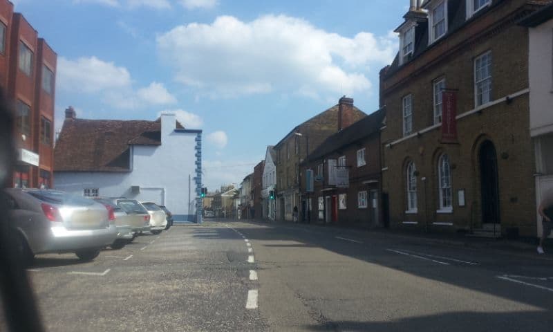 Street view near Hashtag Hotel, Maidstone — © paulbiv (CC BY-SA · Mapillary)