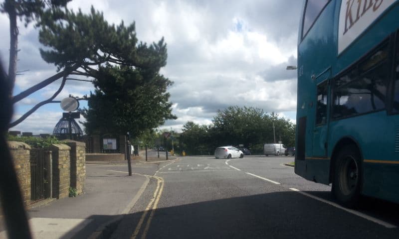 Street view near Aylesford Guest House, Aylesford — © paulbiv (CC BY-SA · Mapillary)