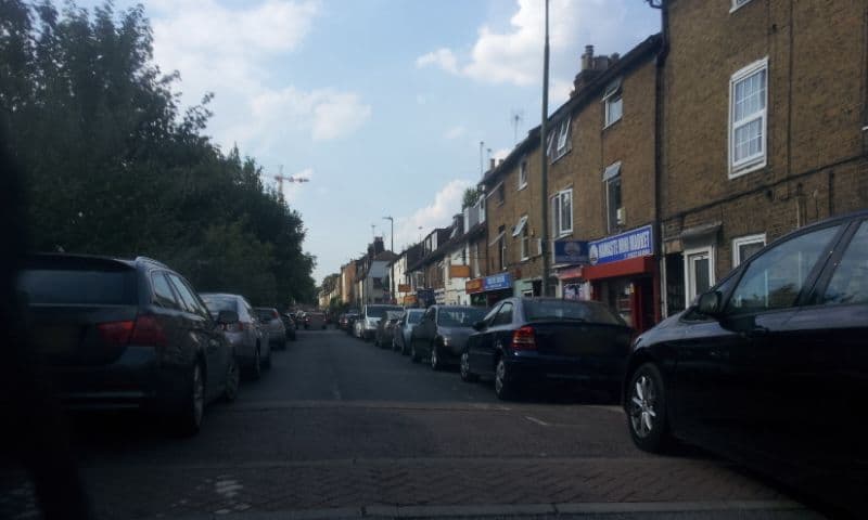 Street view near Innkeeper's Collection, Maidstone — © paulbiv (CC BY-SA · Mapillary)