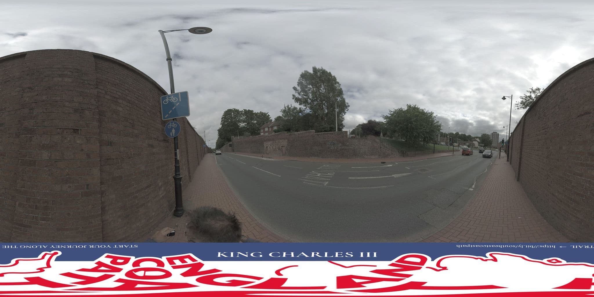 Street view near Officers Hill Bed and Breakfast, Gillingham — © EnglandCoastPath (CC BY-SA · Mapillary)
