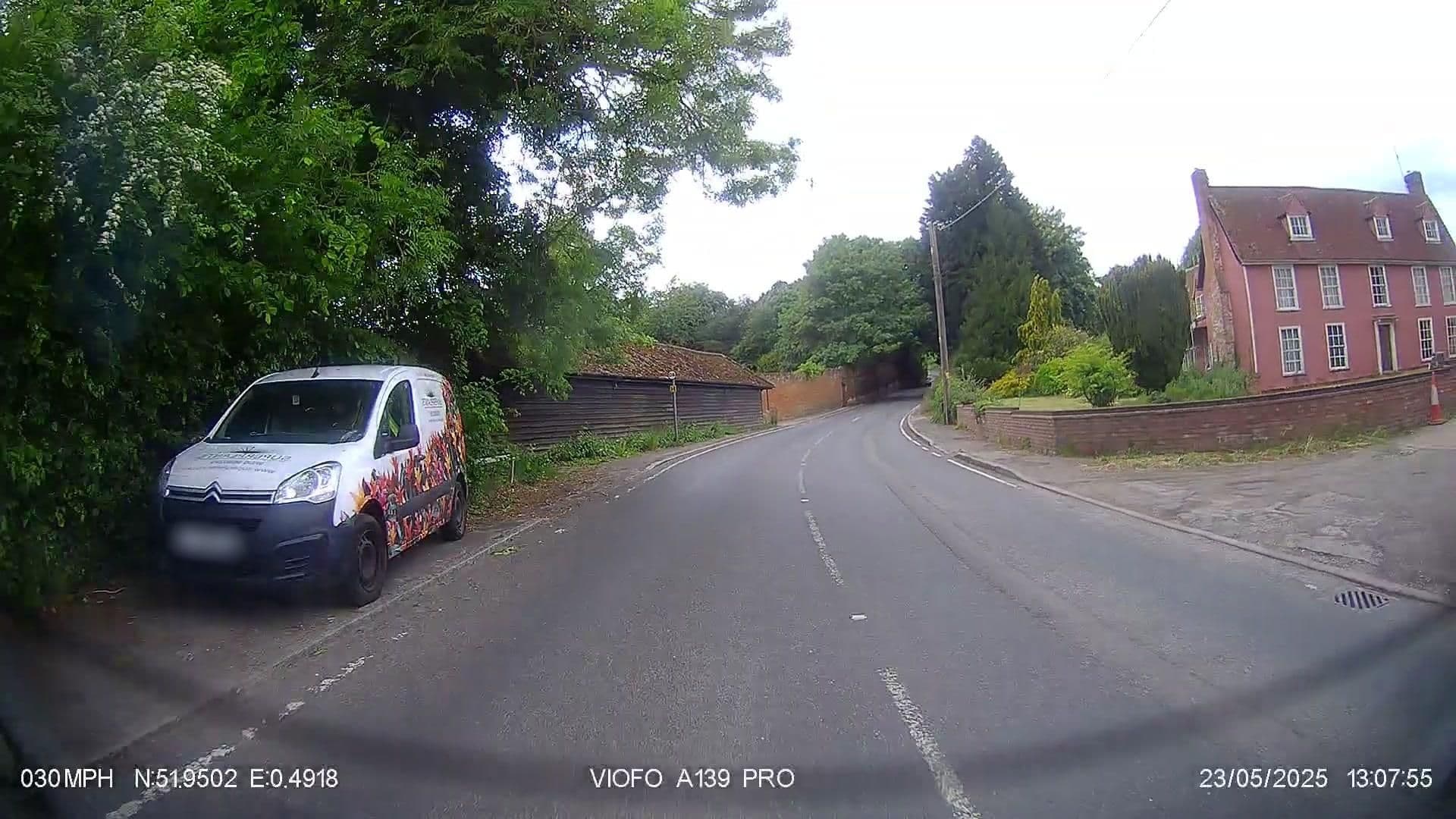 Street view near A Butler, Great Bardfield — © IpswichEdits (CC BY-SA · Mapillary)