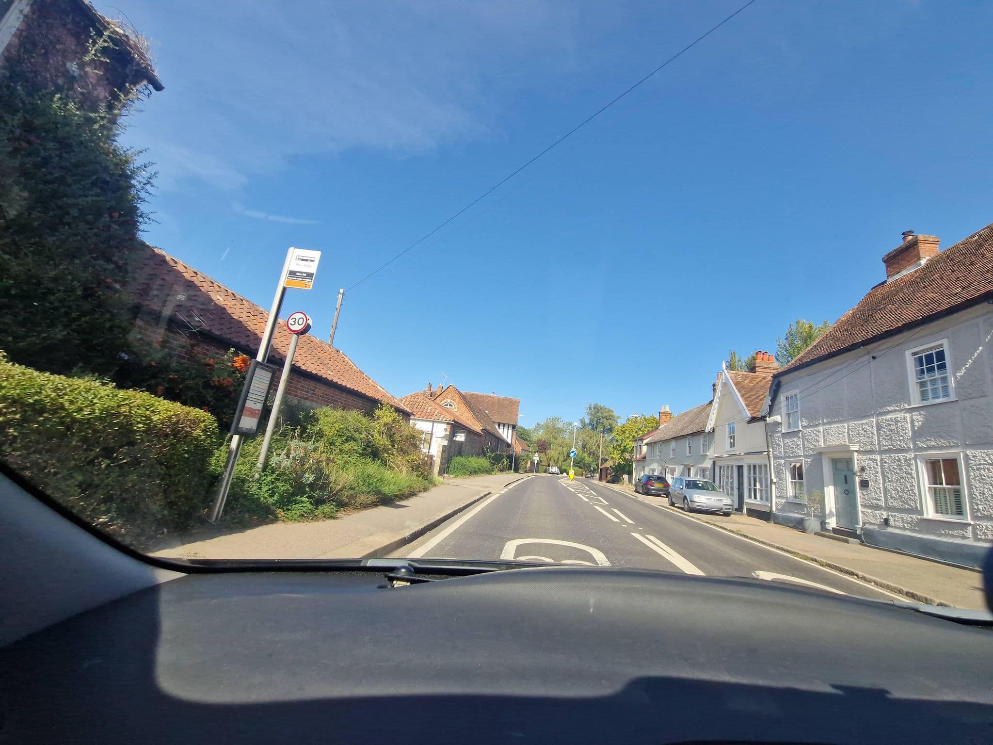 Street view near The Bunches, Eight Ash Green — © edloach (CC BY-SA · Mapillary)