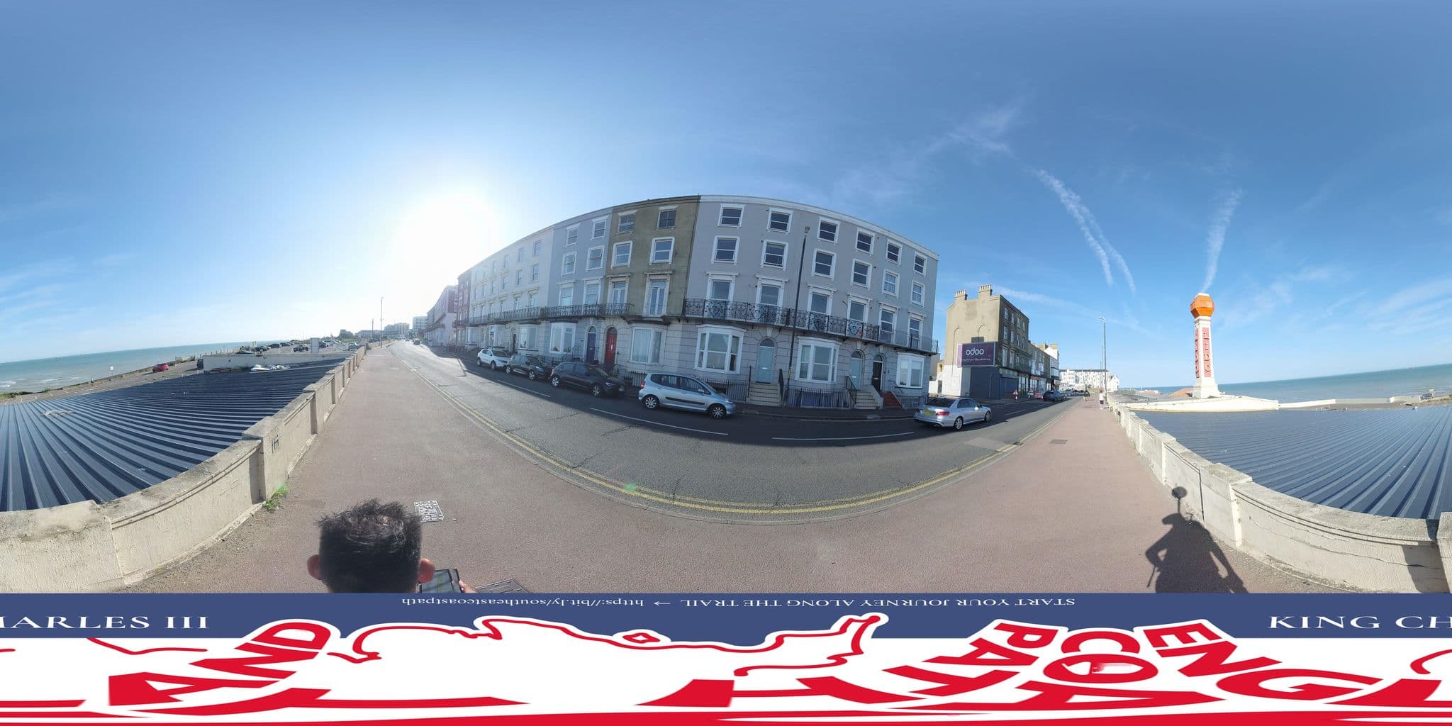 Street view near lido view, Margate — © EnglandCoastPath (CC BY-SA · Mapillary)