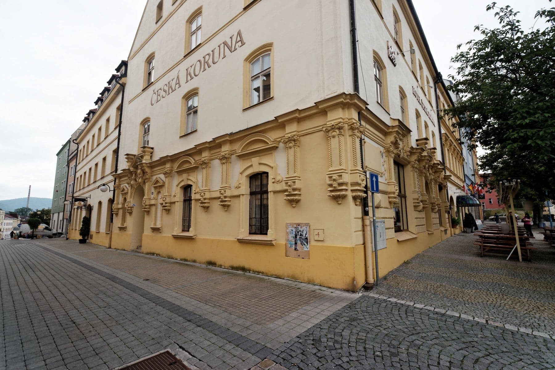 Street view near Hotel Pošta, Děčín — © txllxt (CC BY-SA · Mapillary)