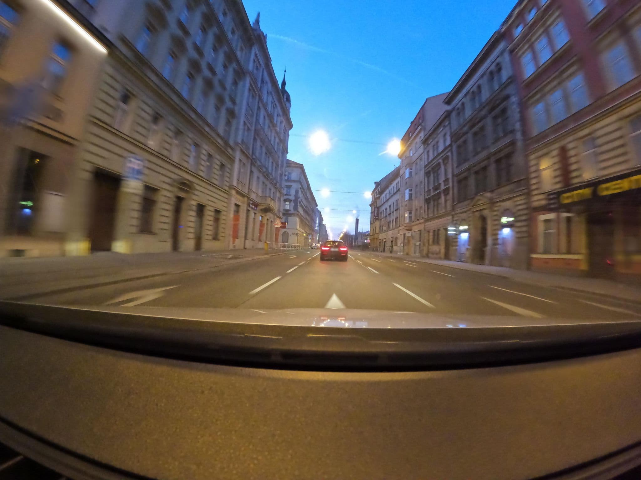 Street view near Hotel Brixen, Nové Město