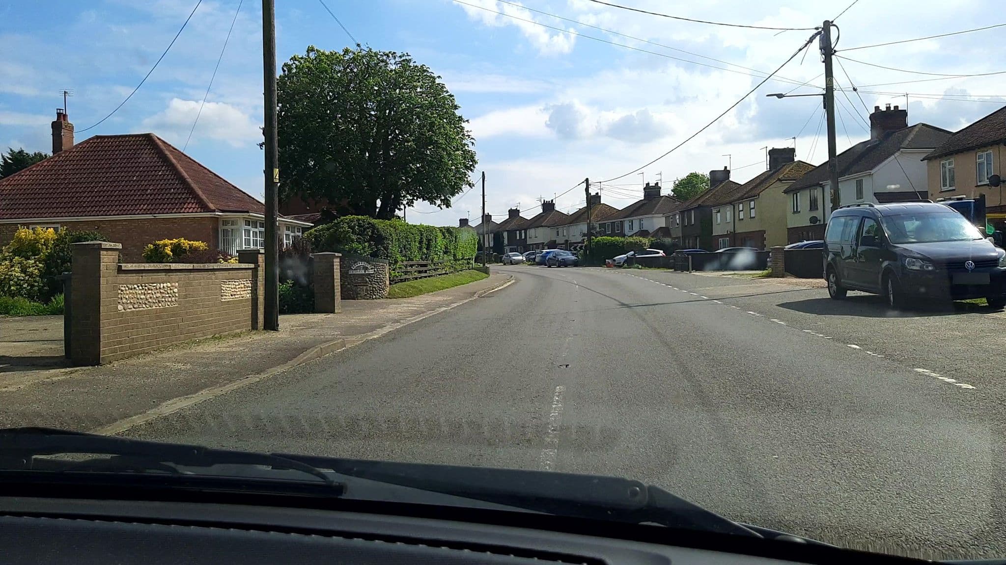 Street view near Wensum House, Fakenham — © IpswichEdits (CC BY-SA · Mapillary)