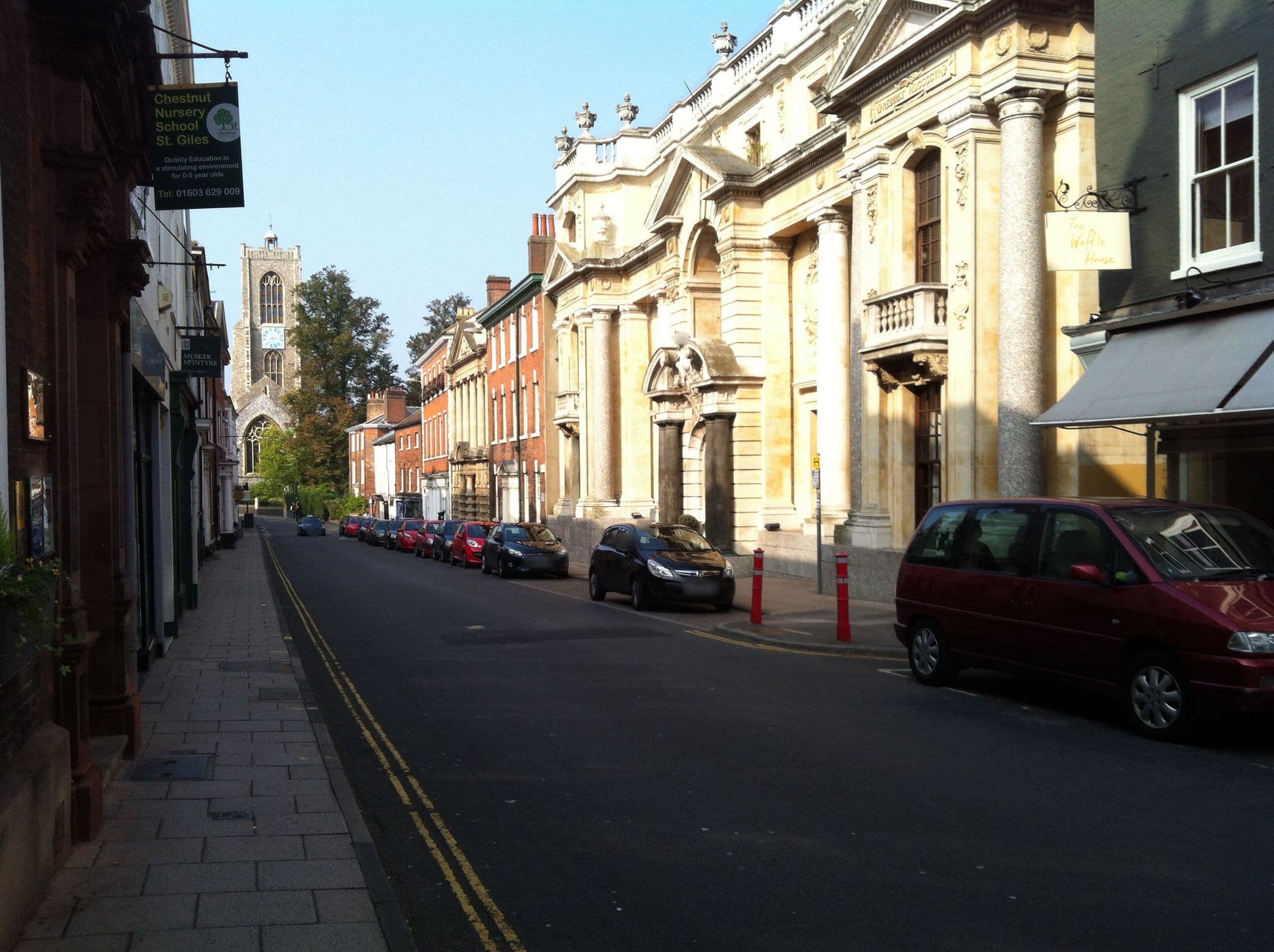 Street view near 38 St. Giles, Norwich — © miguel_andrade (CC BY-SA · Mapillary)