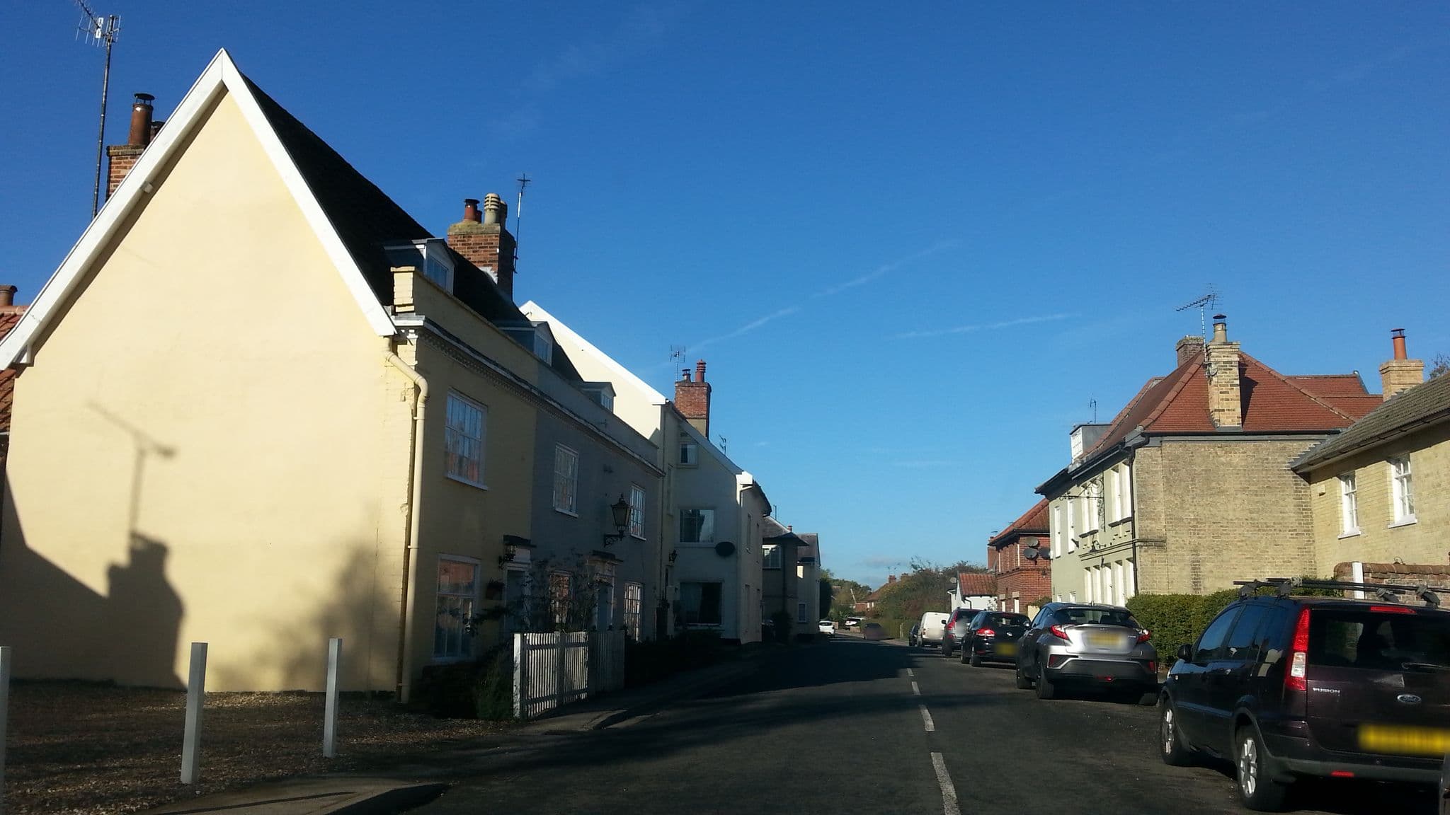 Street view near Minsmere Cottage, Saxmundham — © adam2 (CC BY-SA · Mapillary)