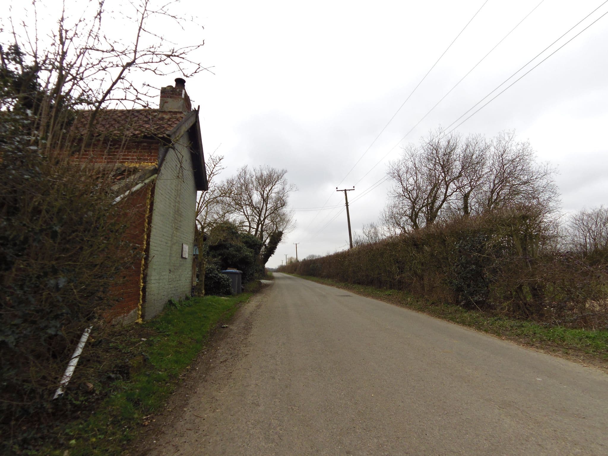 Street view near Cottage Farm Sibton Green, Cookley — © smsm1 (CC BY-SA · Mapillary)