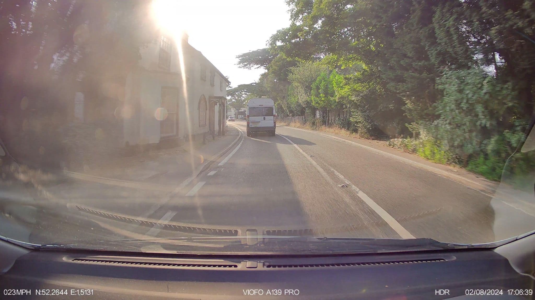 Street view near Sans Souci Bed & Breakfast, Saxmundham — © IpswichEdits (CC BY-SA · Mapillary)