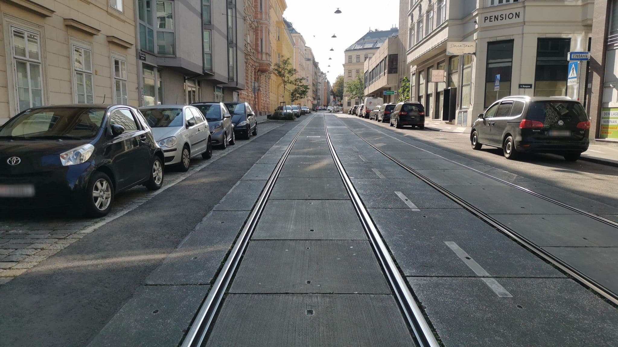 Street view near City Rooms Hotel, Josefstadt — © hlfan (CC BY-SA · Mapillary)