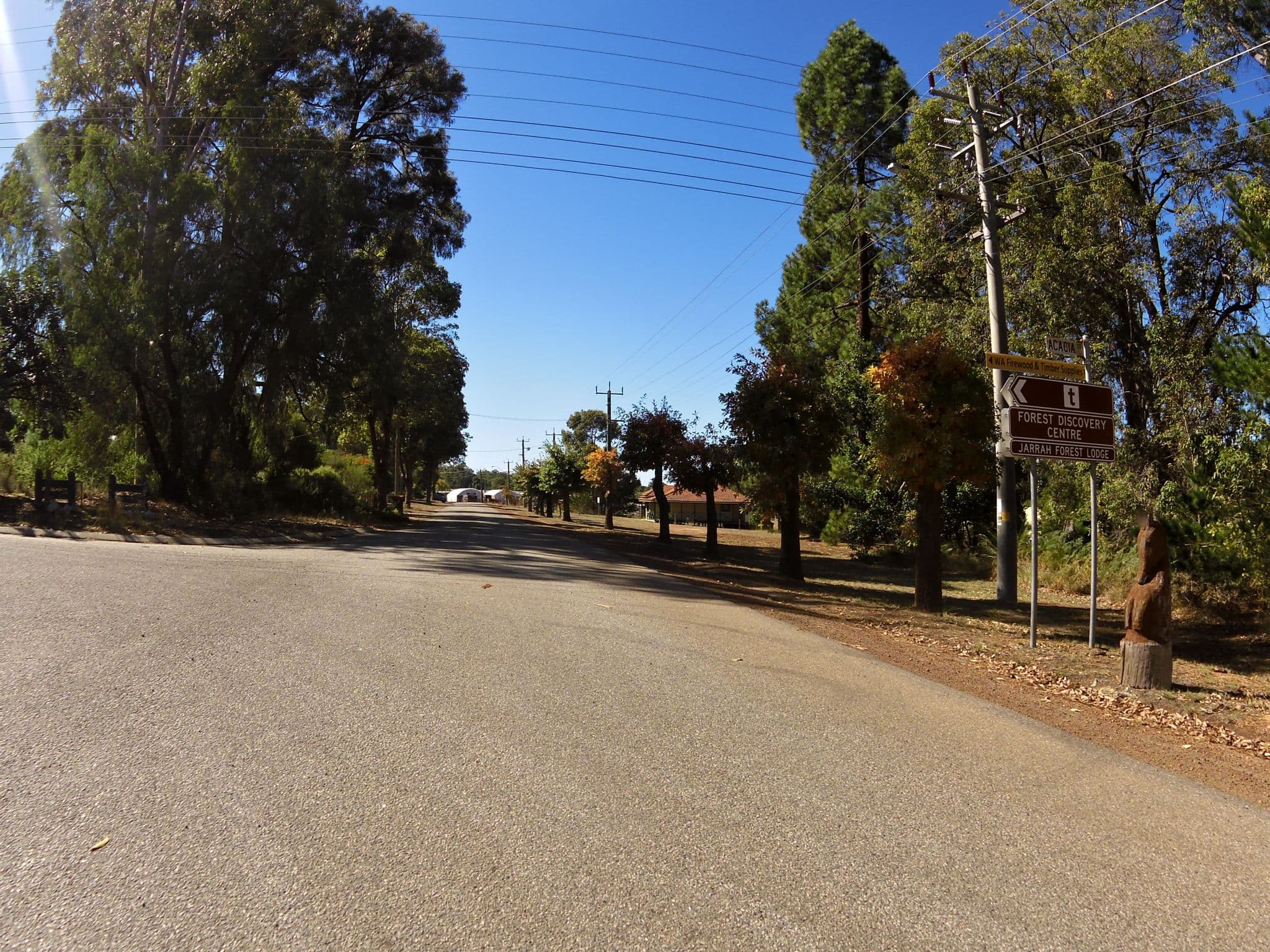Street view near Banksia Springs Cottage, Waroona — © skillsy (CC BY-SA · Mapillary)