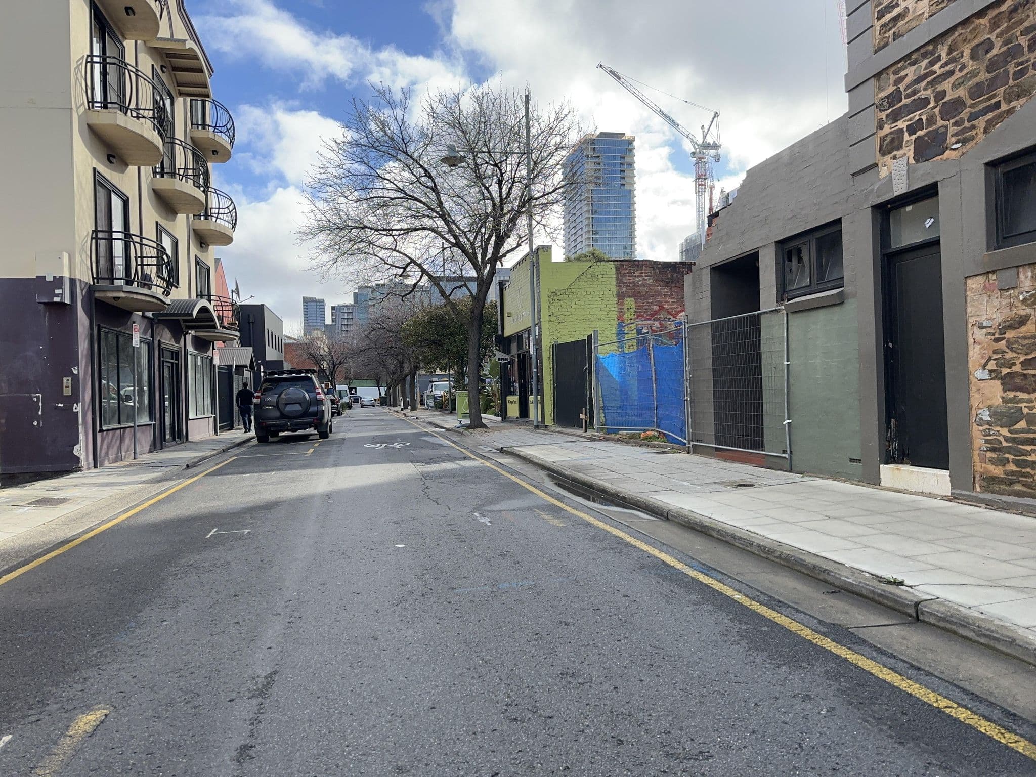 Street view near New World House, Adelaide — © banjo5295 (CC BY-SA · Mapillary)