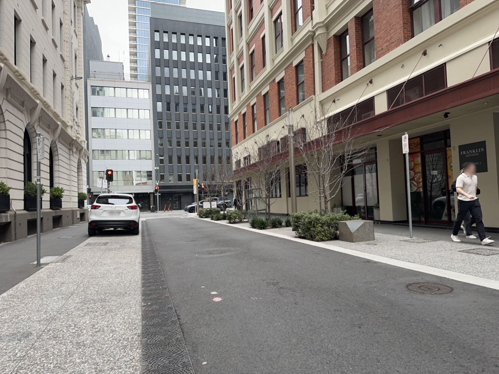 Street view near Franklin Central Apartments, Adelaide — © banjo5295 (CC BY-SA · Mapillary)