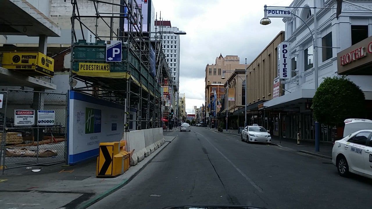 Street view near Pool at Grand Chancellor Adelaide, Adelaide — © didz (CC BY-SA · Mapillary)