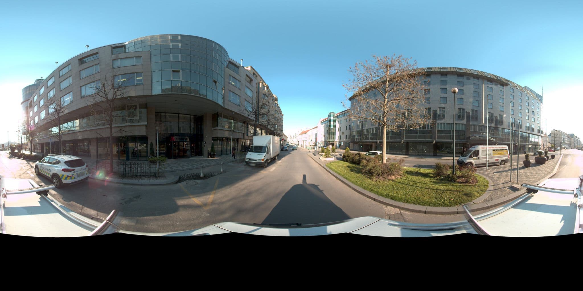 Street view near Prague Marriott Hotel, Prague