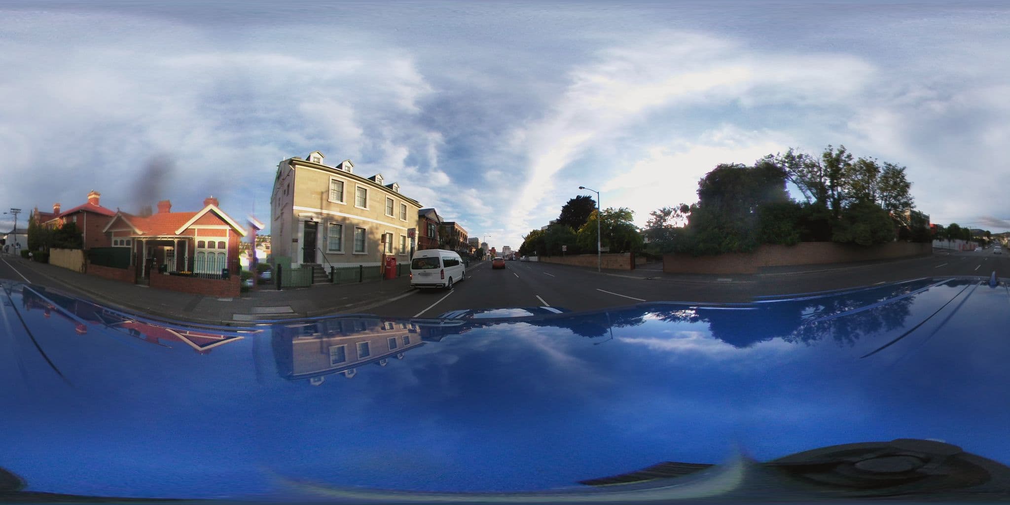 Street view near Edinburgh Bed & Breakfast, Hobart city centre — © aharvey (CC BY-SA · Mapillary)