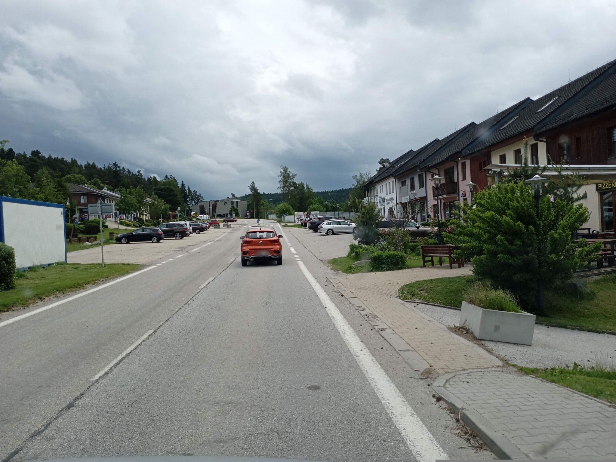Street view near Hotel Restaurant Admiral, Loučovice — © atze02 (CC BY-SA · Mapillary)