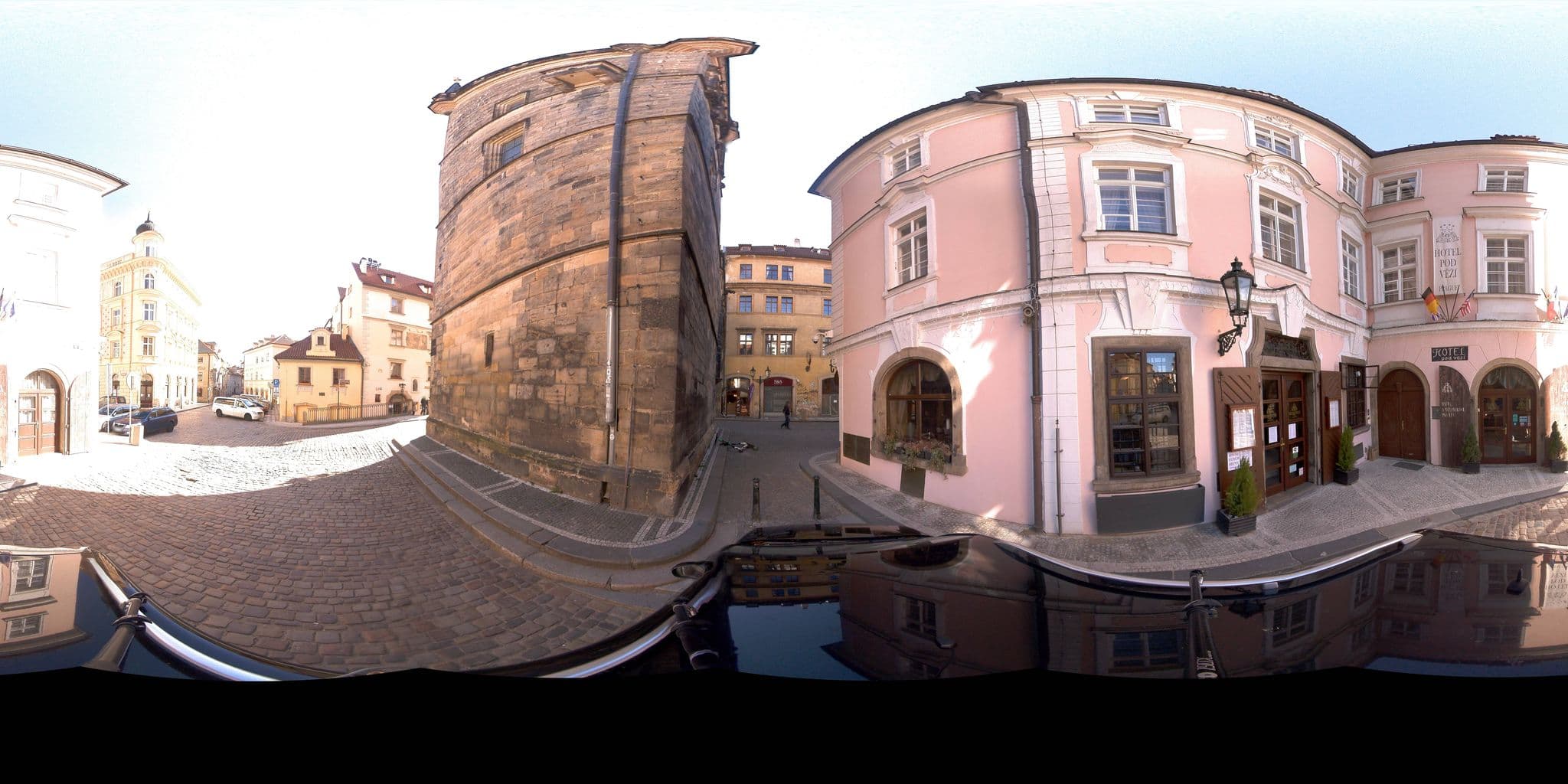 Street view near Charles Bridge Economic Hostel, Malá Strana — © jeffreymartin (CC BY-SA · Mapillary)