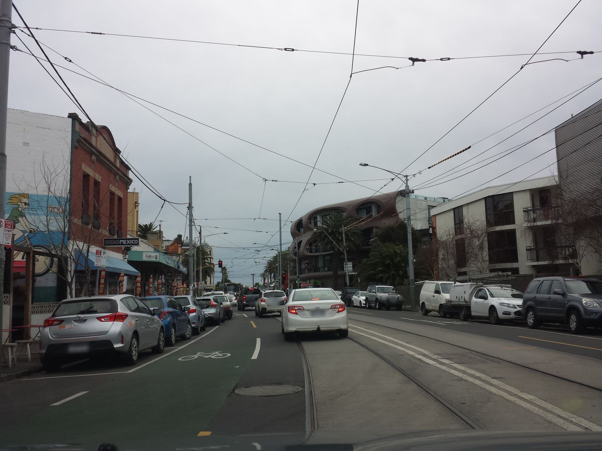 Street view near Cosmopolitan Boutique Hotel, Saint Kilda — © stev391 (CC BY-SA · Mapillary)