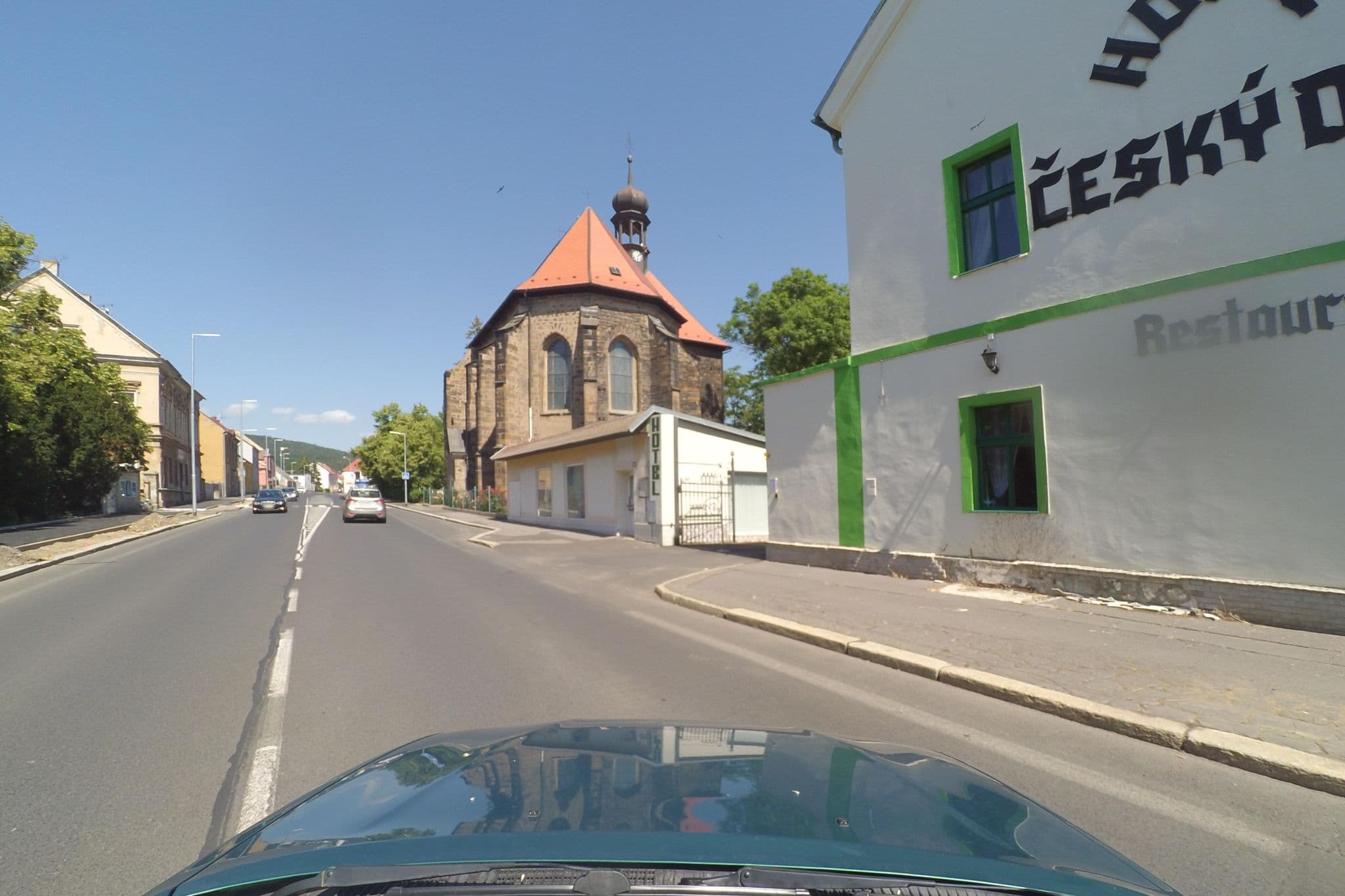 Street view near Český dům, Chomutov — © wegavision (CC BY-SA · Mapillary)