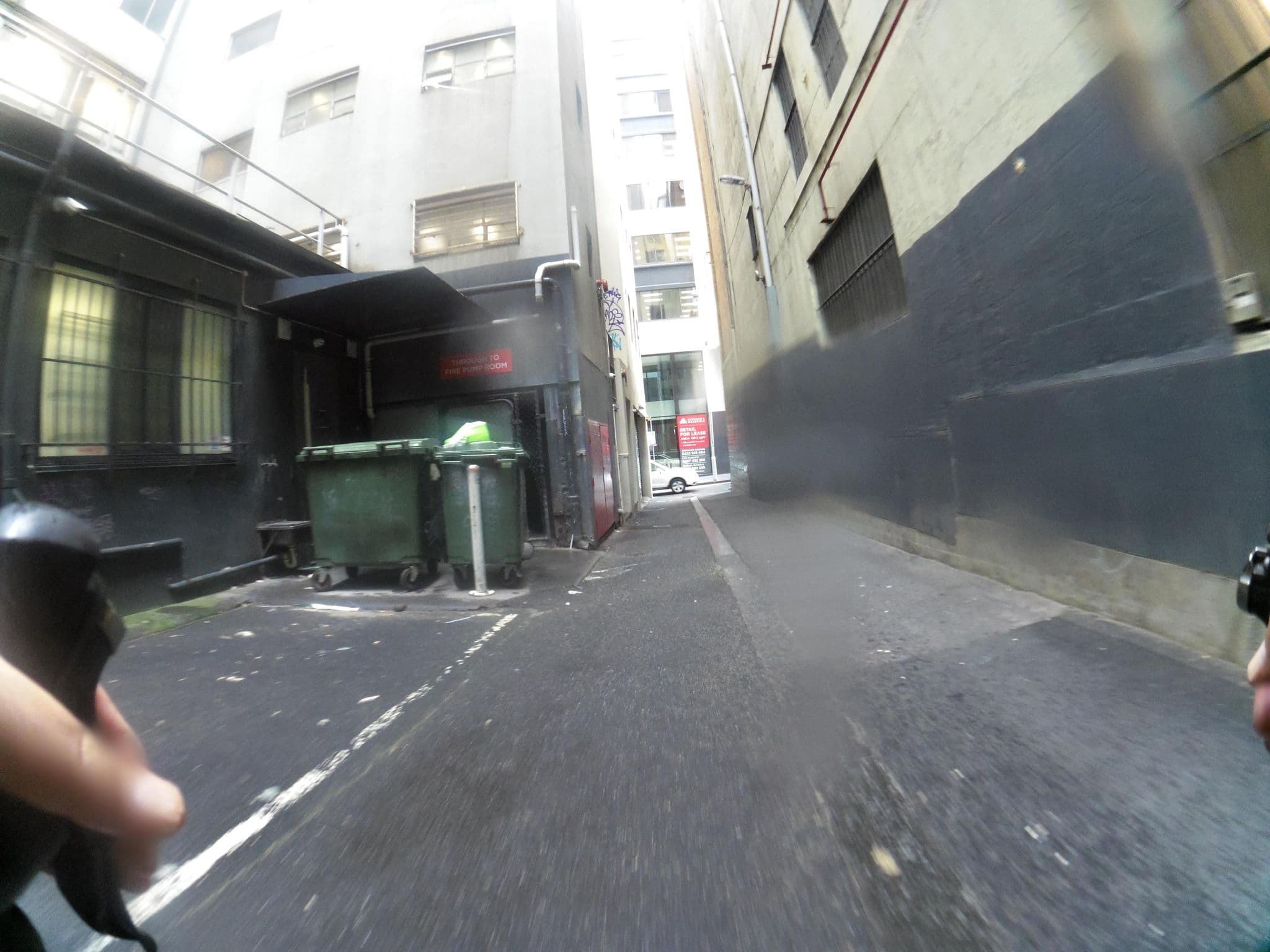 Street view near Flinder Backpacker, Melbourne — © skillsy (CC BY-SA · Mapillary)