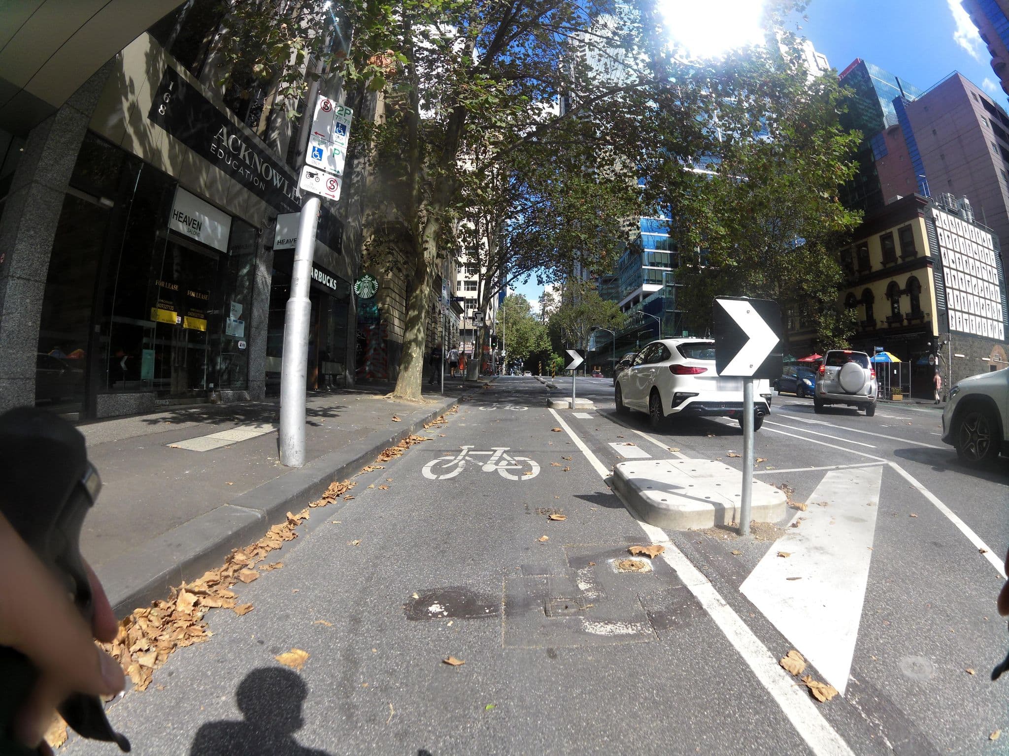 Street view near Rooftop Pool, Melbourne City Centre — © skillsy (CC BY-SA · Mapillary)